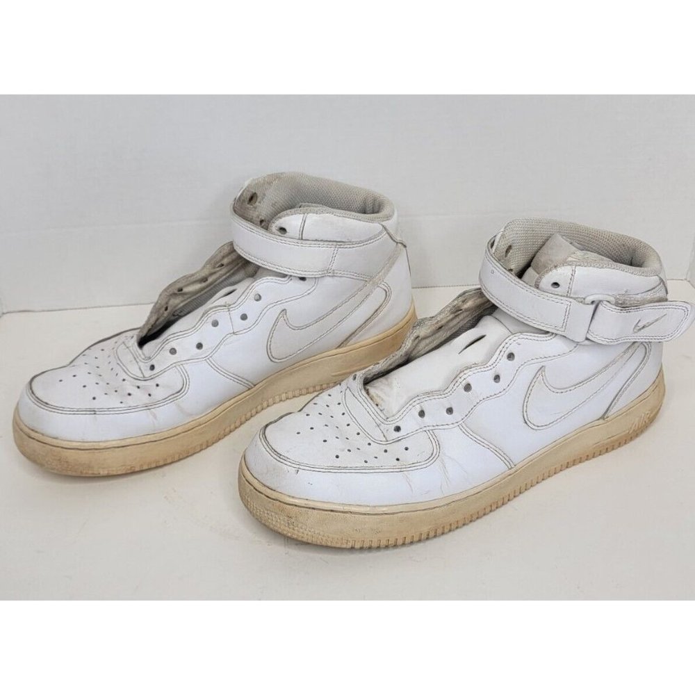 Nike White Air Force 1 Shoes 315123-111 Mens Size 10 Athletic Sneakers 2015 - Picture 3 of 6